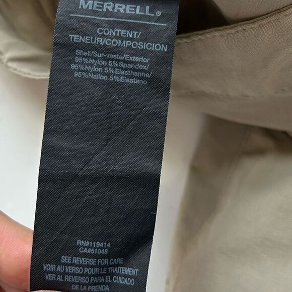 Merrell Tan Nylon Hiking Shorts Size 4 - Picture 12 of 13